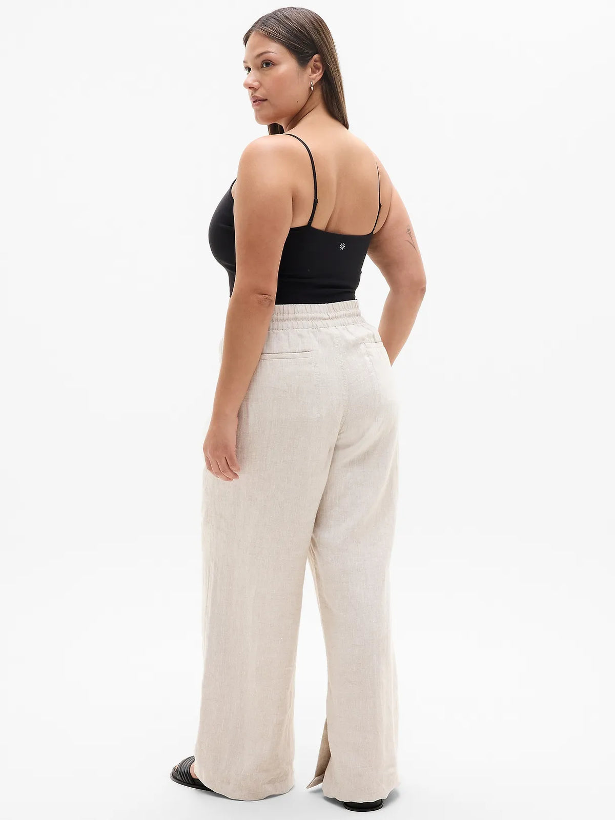 Retreat Linen High Rise Wide Leg Pant