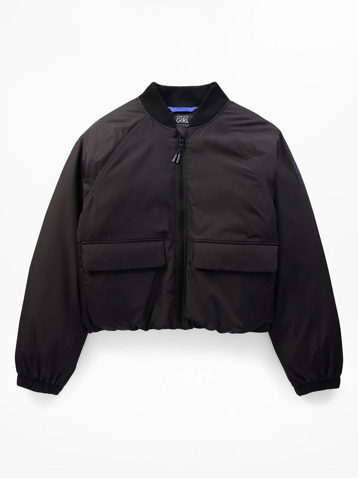 Simone Biles Athleta Girl Bomber Puffer Jacket