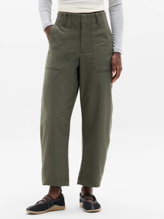 Skyline High Rise Barrel Leg Pant