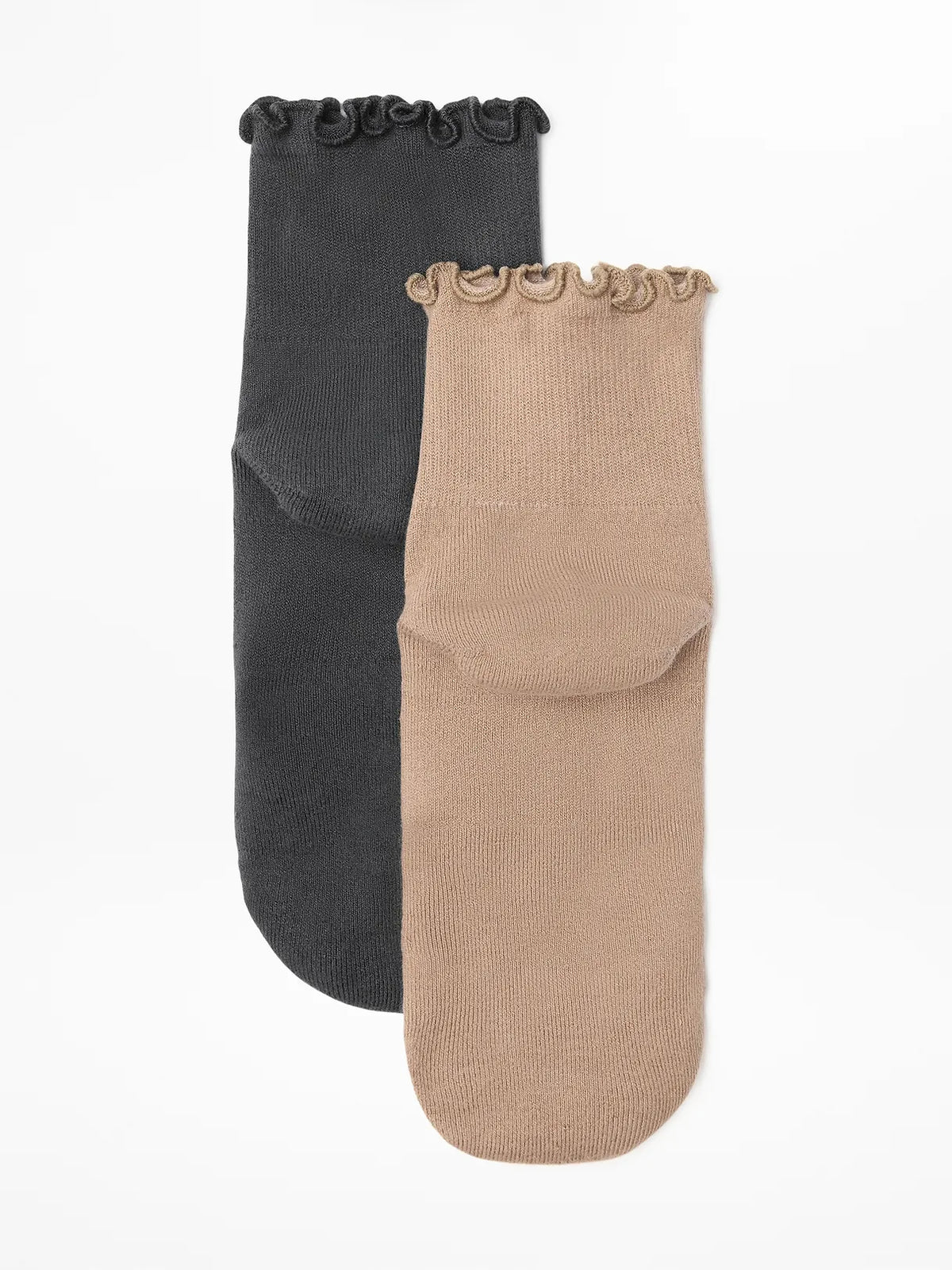 Athleta Ruffle Everyday Quarter Crew Sock 2-Pack