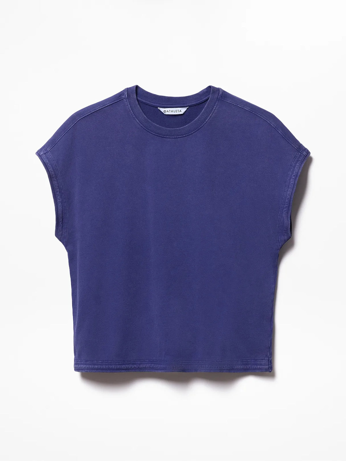Airy Cotton Terry Snow Wash Sweatshirt Tee
