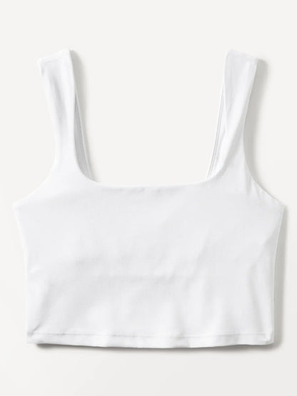 Transcend Square Neck Crop Sports Bra A-C