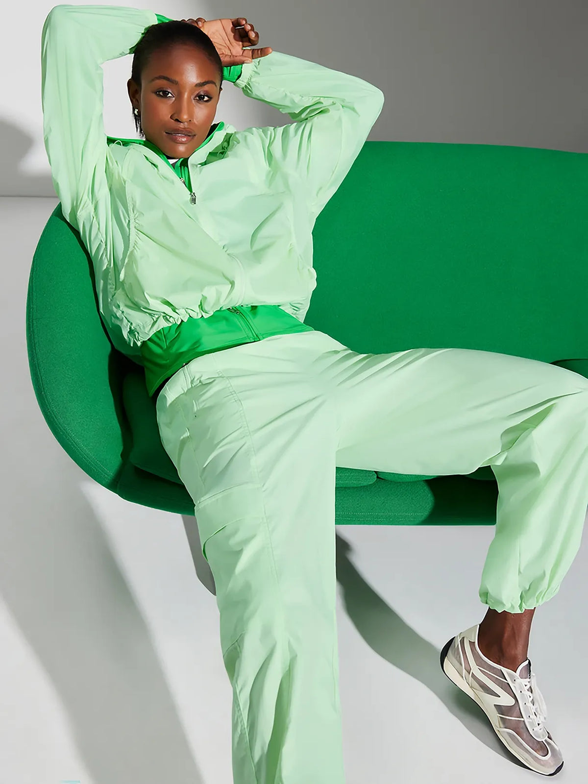 Cascade High Rise Cargo Poplin Pant