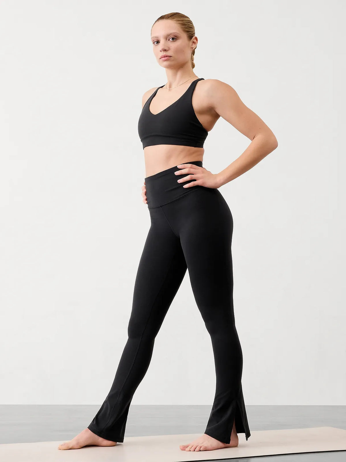 Elation Ultra High Rise Split Slim Flare Pant