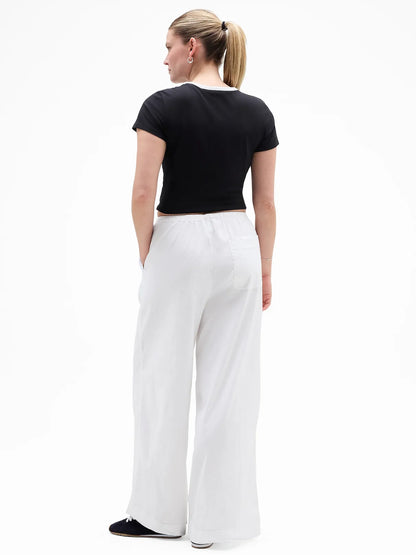Paradise Mid Rise Wide Leg Pant