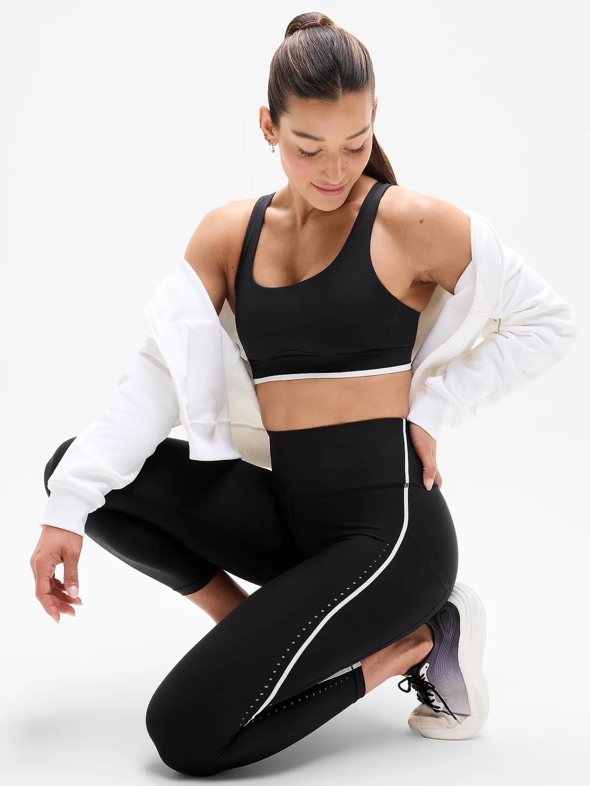 Interval Stash Ultra High Rise Tipped Lasercut 7/8 Legging