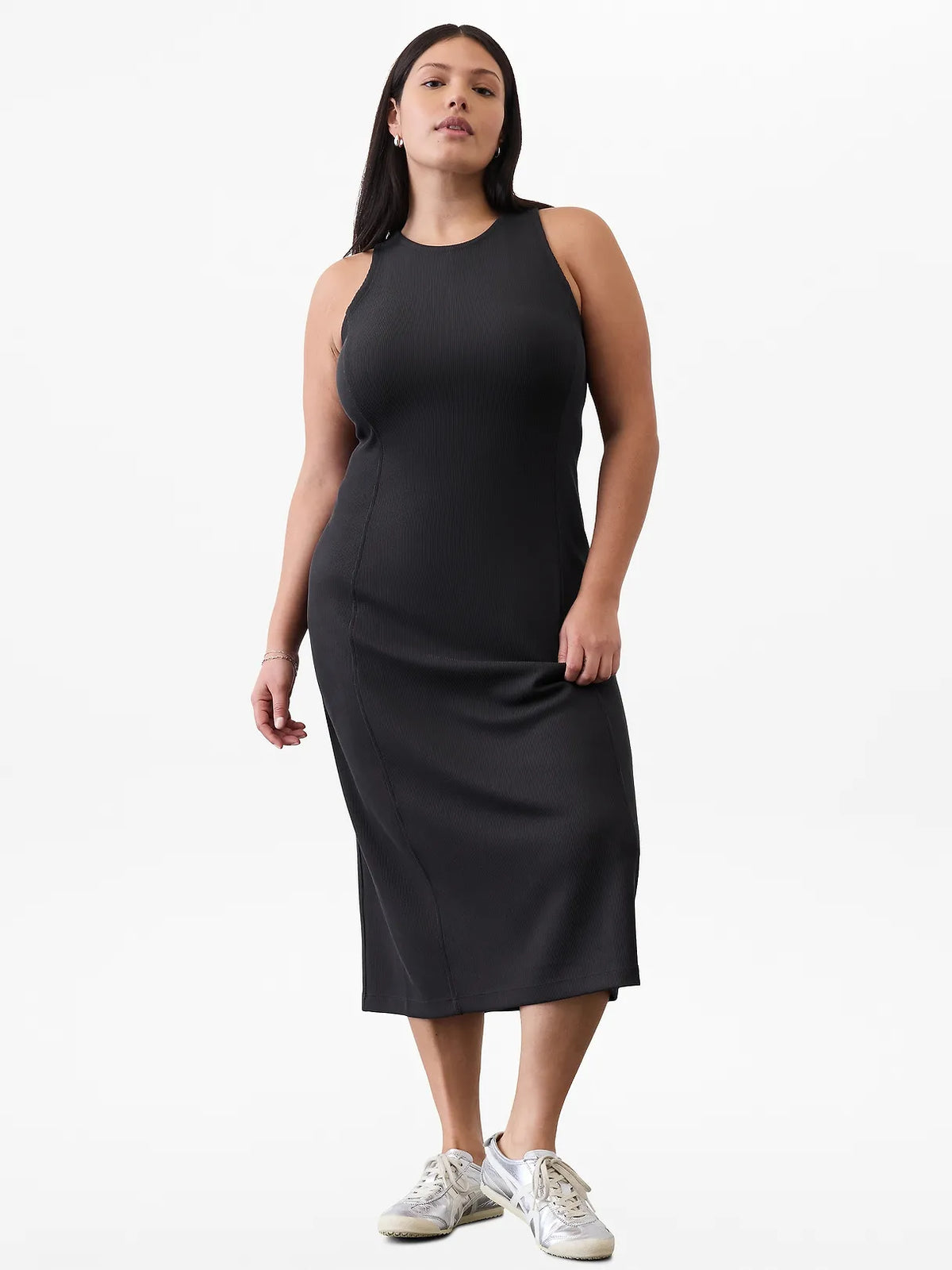 Seasoft Rib Midi Tank Dress
