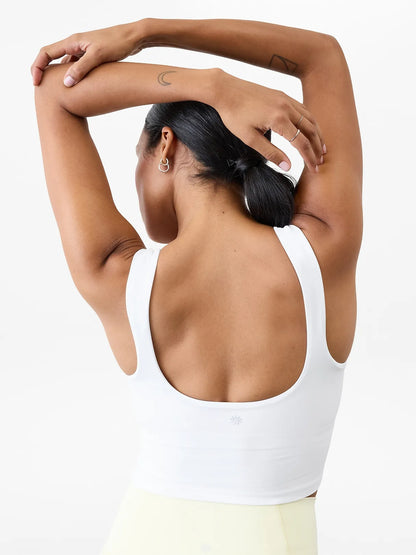 Transcend Square Neck Crop Sports Bra A-C