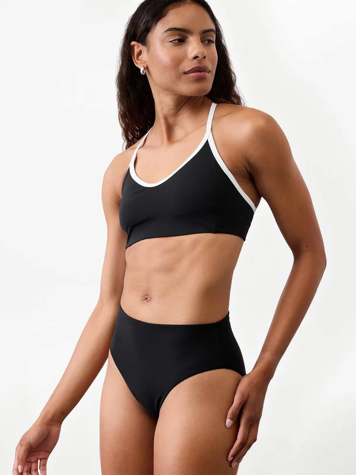 High Waist Cheeky Swim Bottom