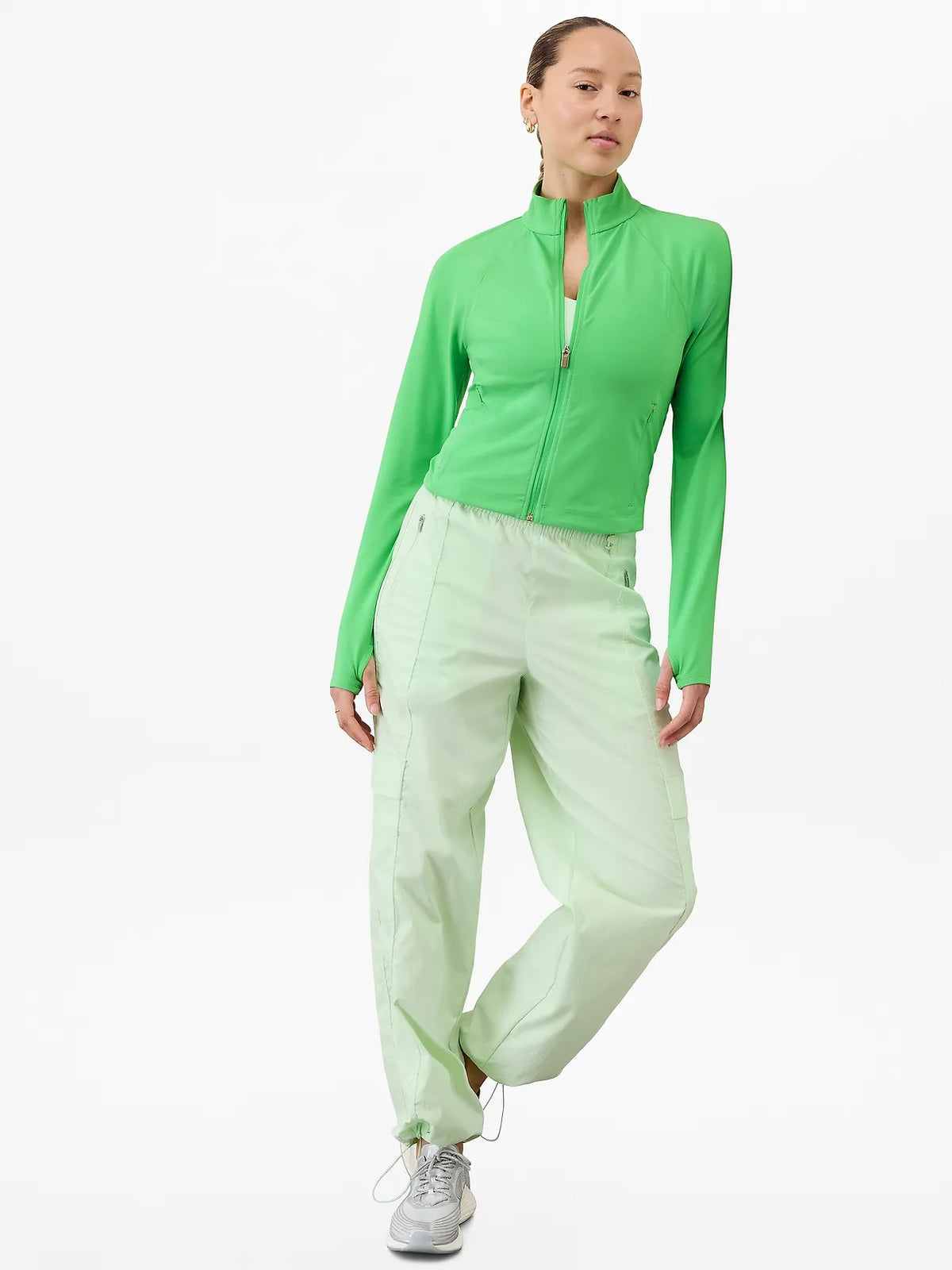Cascade High Rise Cargo Poplin Pant