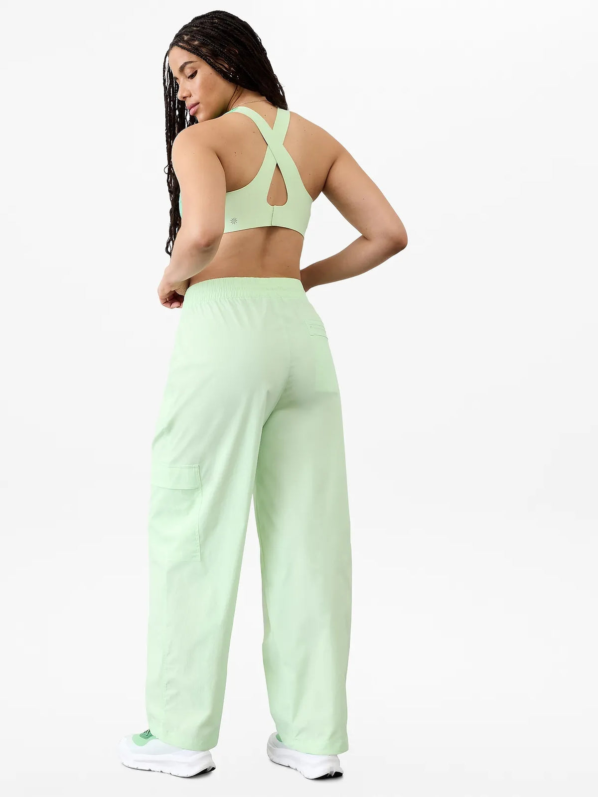 Cascade High Rise Cargo Poplin Pant
