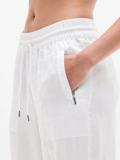 Retreat Linen High Rise Wide Leg Pant