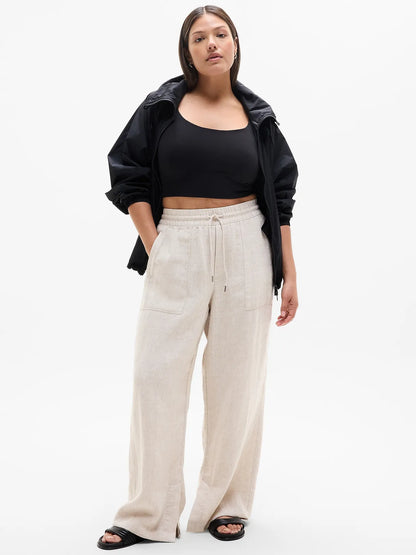 Retreat Linen High Rise Wide Leg Pant