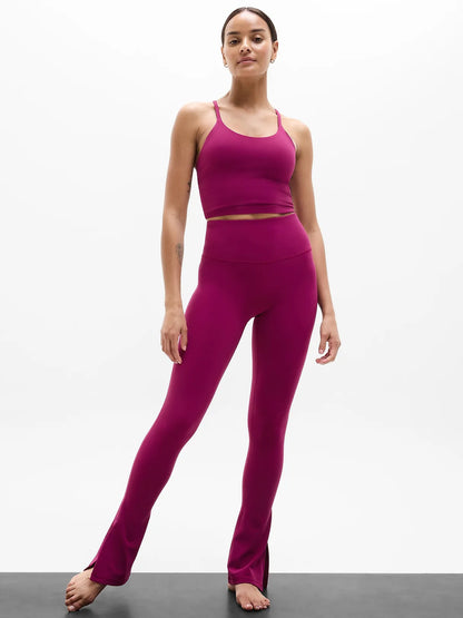 Elation Ultra High Rise Split Slim Flare Pant
