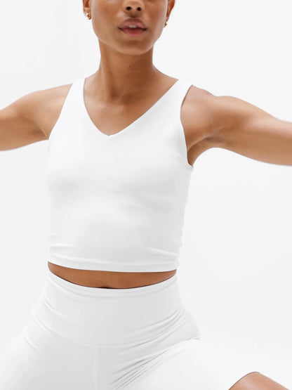 Transcend V-Neck Crop Sports Bra A-C