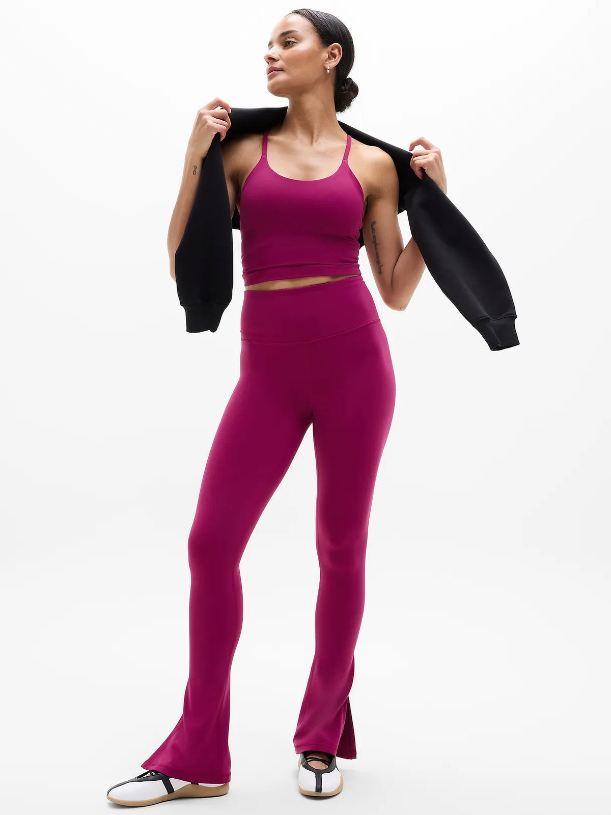 Elation Ultra High Rise Split Slim Flare Pant