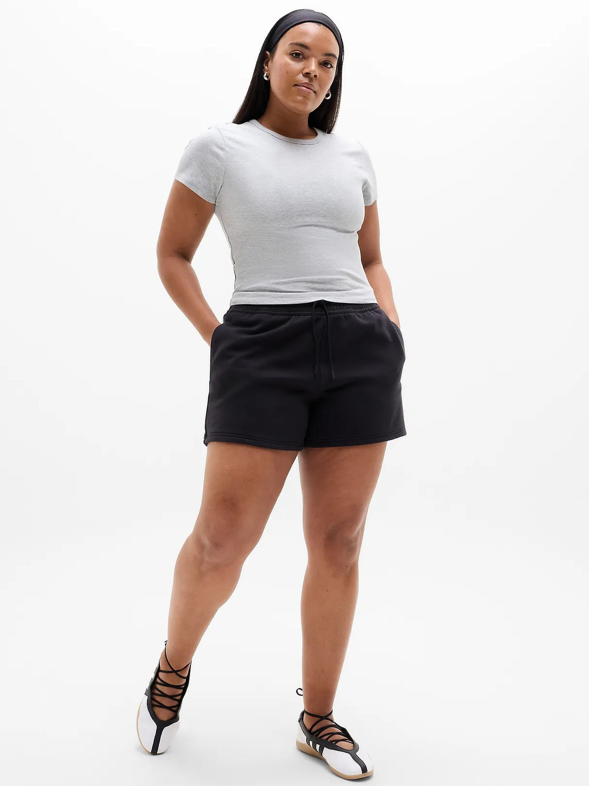 Signature Rib Crop Tee