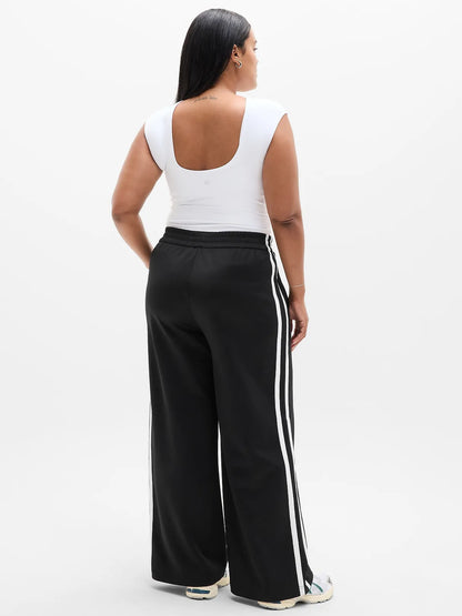 Tempo Mid Rise Wide Leg Track Pant