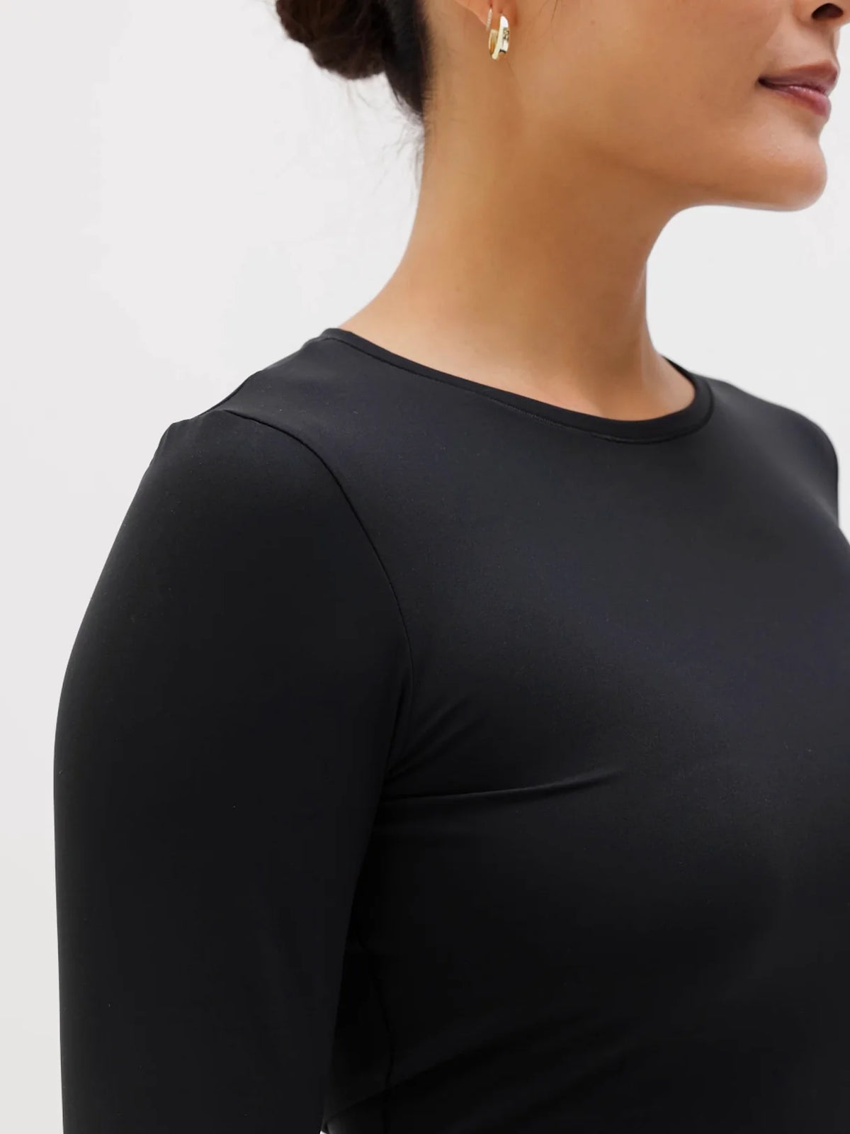BodyMove Crew Neck Long Sleeve Top