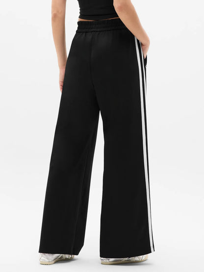 Tempo Mid Rise Wide Leg Track Pant