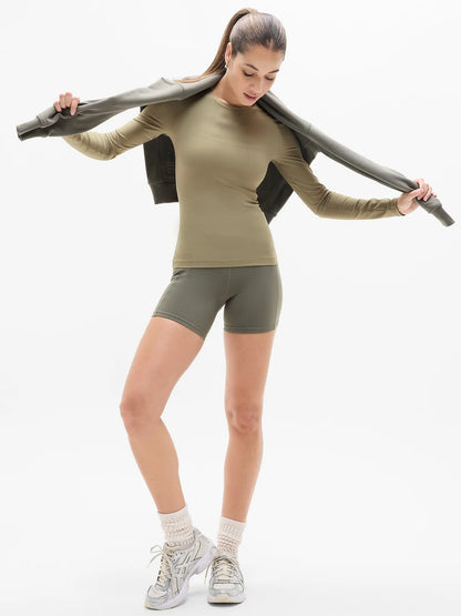 BodyMove Crew Neck Long Sleeve Top