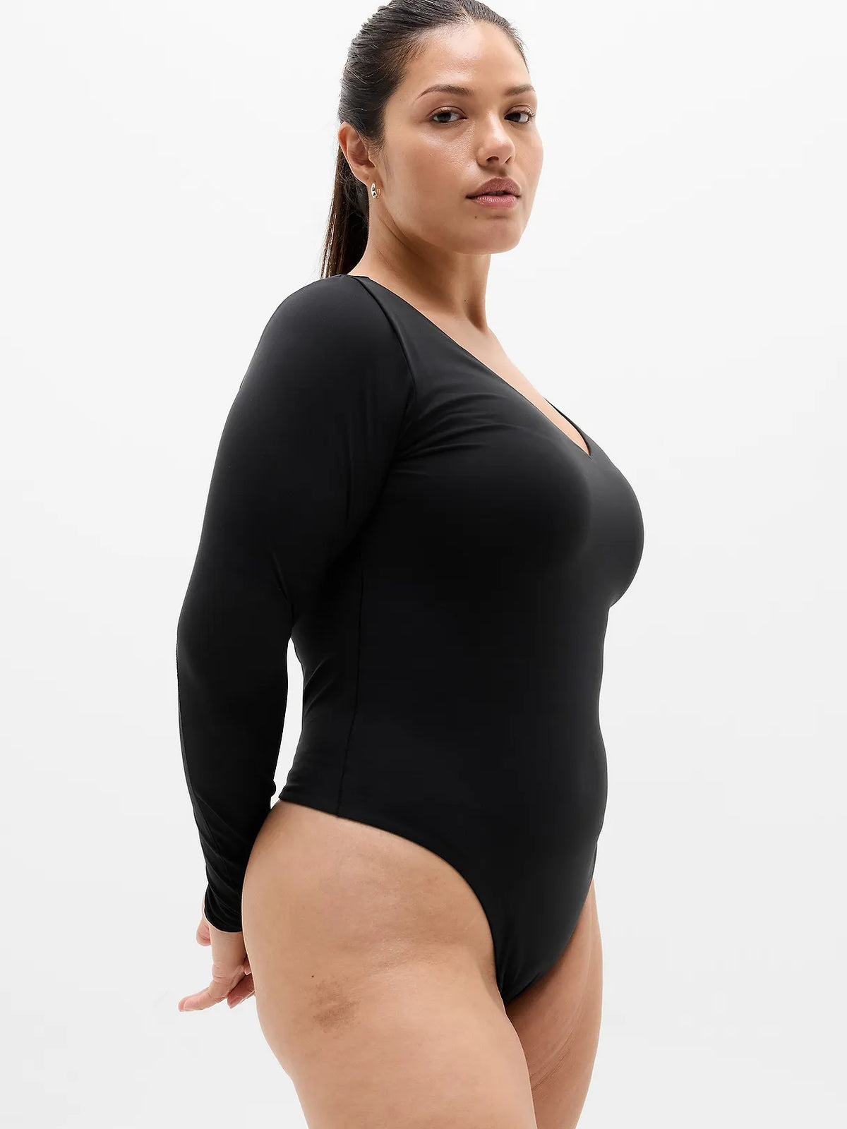 BodyMove Plunge Long Sleeve Bodysuit