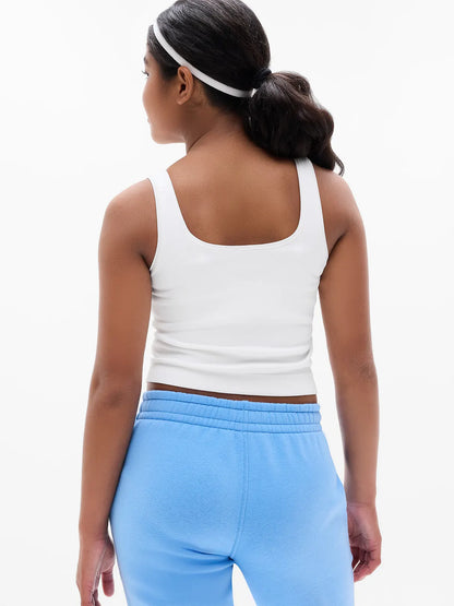 Athleta Girl Rise Above Rib Crop Tank