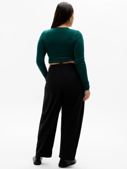 Skyline High Rise Barrel Leg Pant