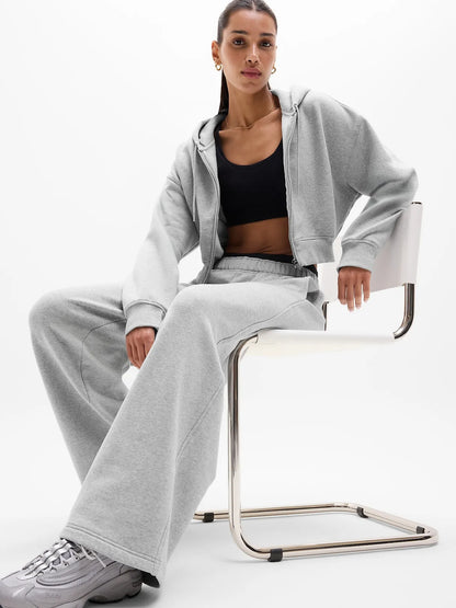Forever Fleece Crop Full Zip