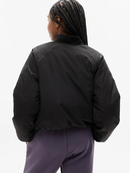 Simone Biles Athleta Girl Bomber Puffer Jacket