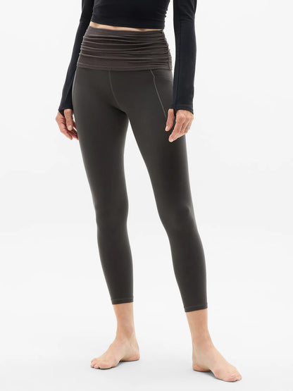 Salutation Stash Fold Over 7/8 Legging