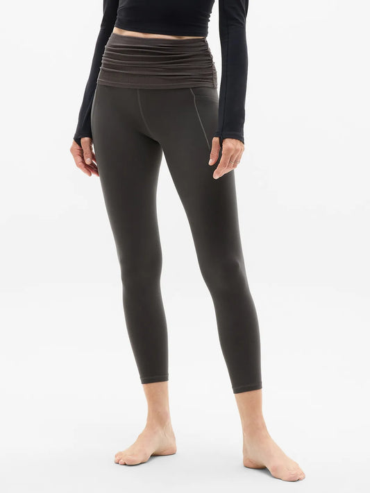 Salutation Stash Fold Over 7/8 Legging