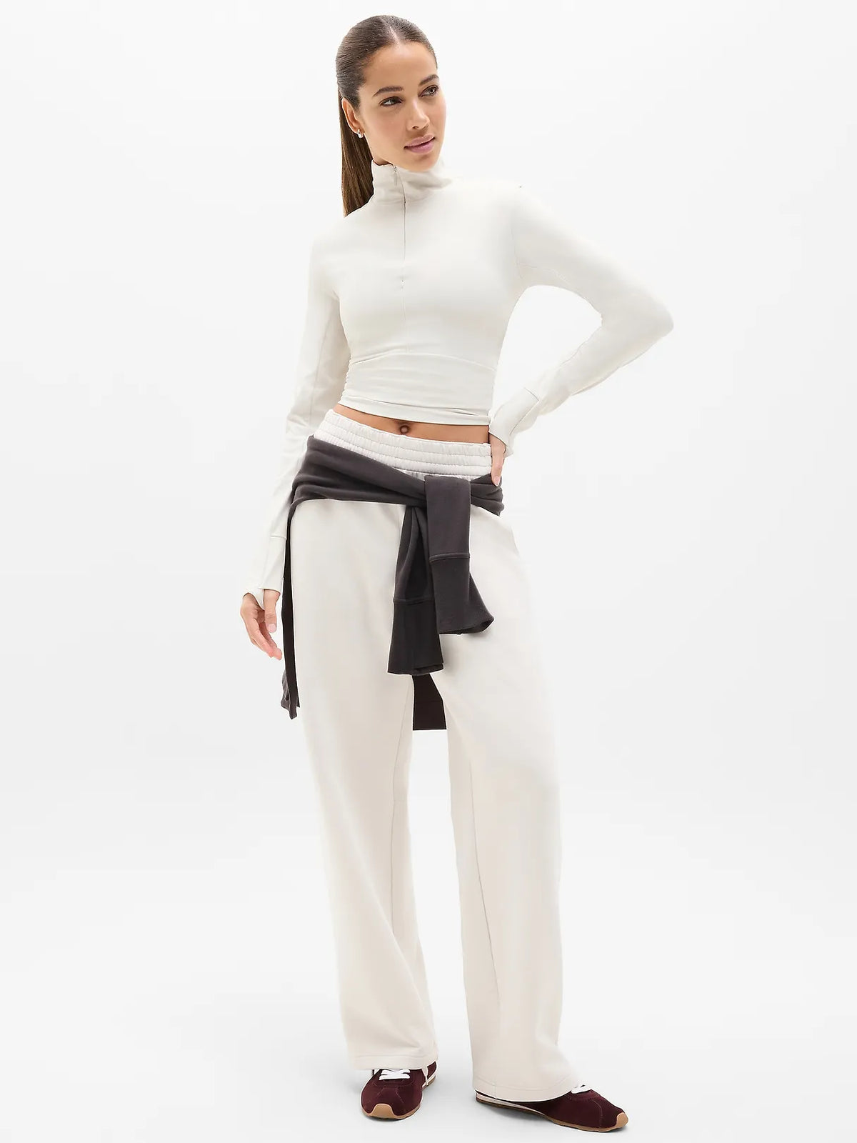 Form Knit Mid Rise Straight Pant
