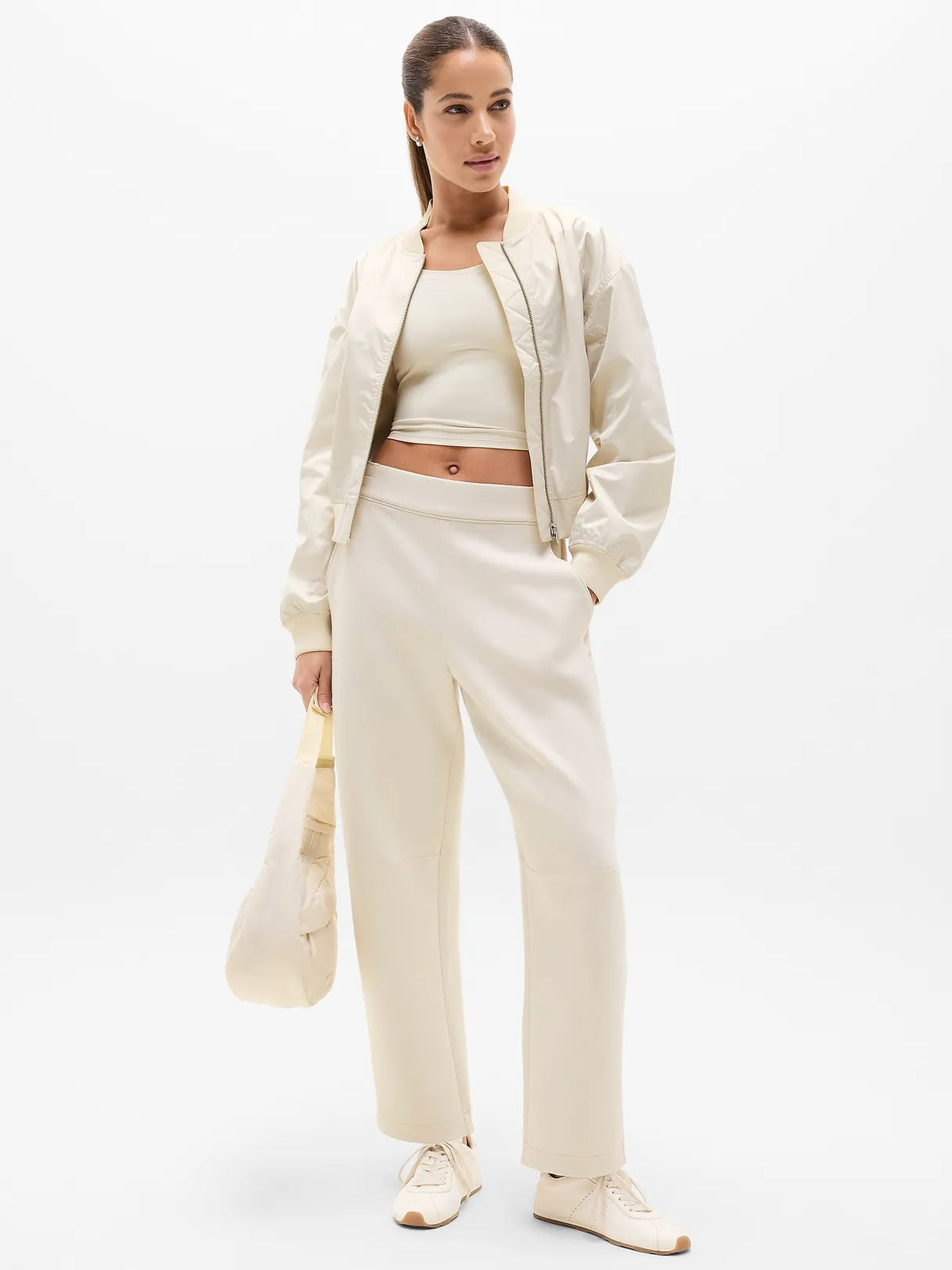 Form Knit Mid Rise Barrel Pant