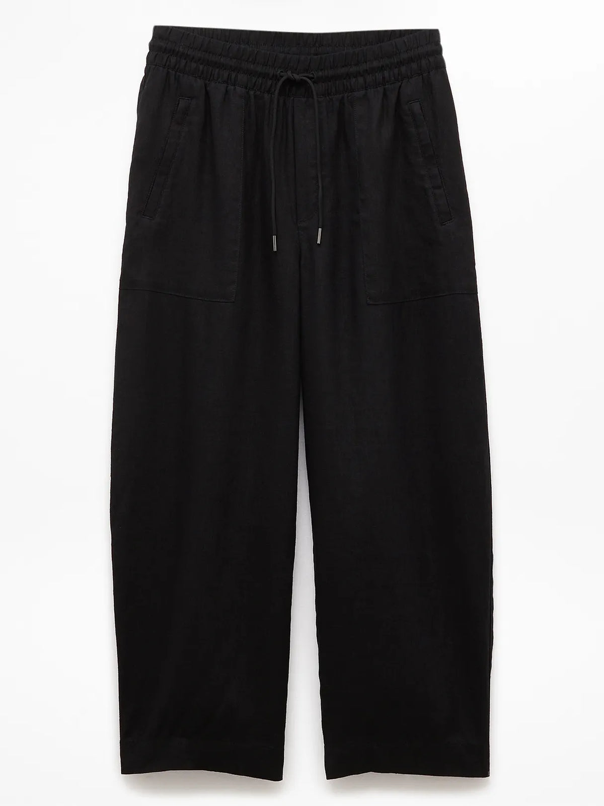 Retreat Linen Easy Barrel Crop Pant