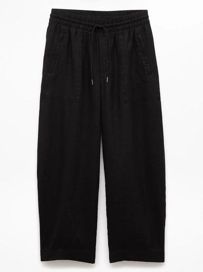 Retreat Linen Easy Barrel Crop Pant
