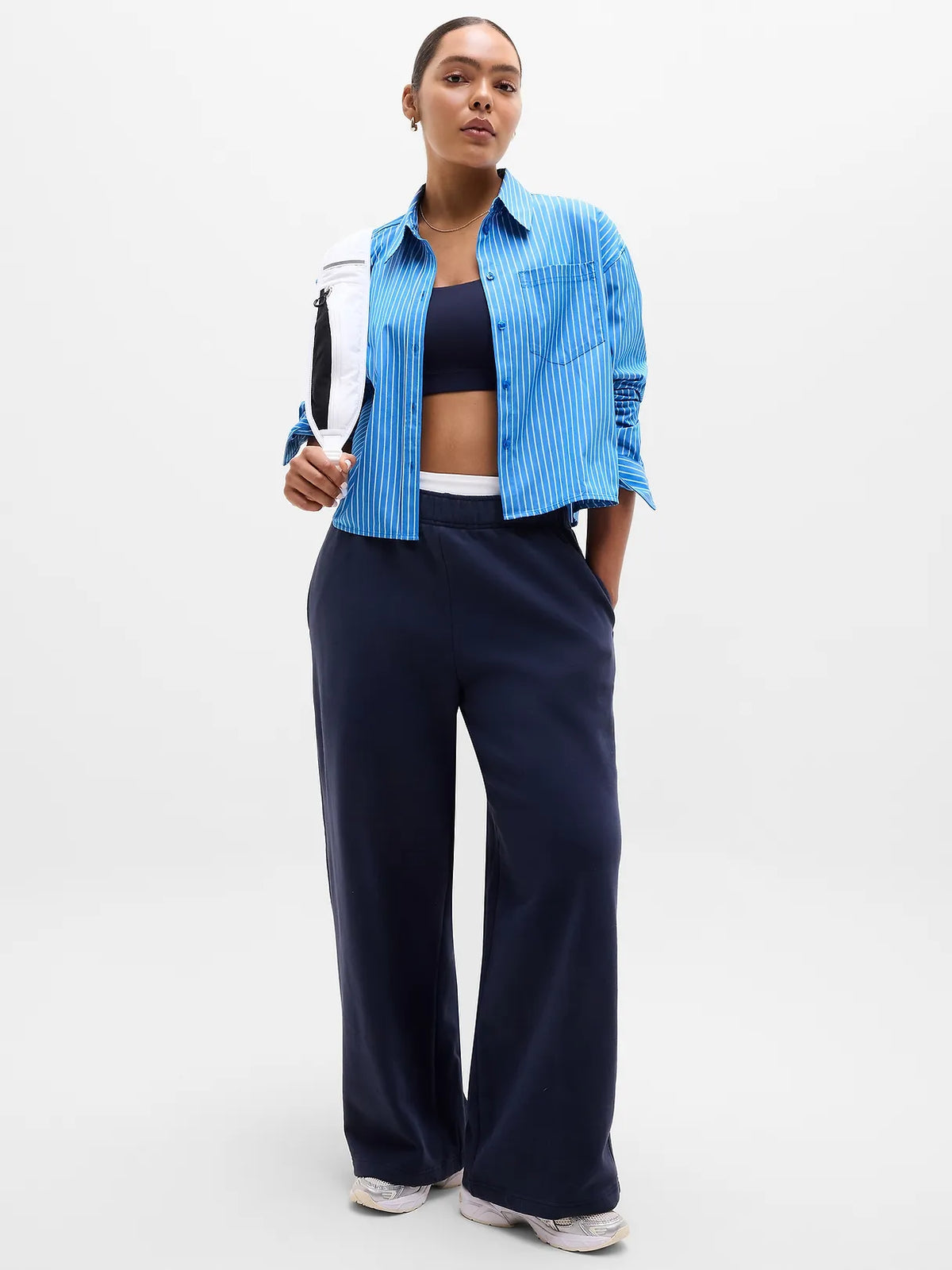 Midday Cropped Poplin Shirt