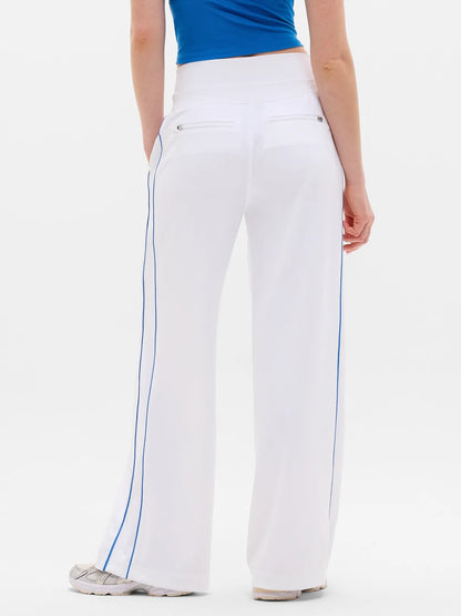 Venice High Rise Track Stripe Wide Leg Pant