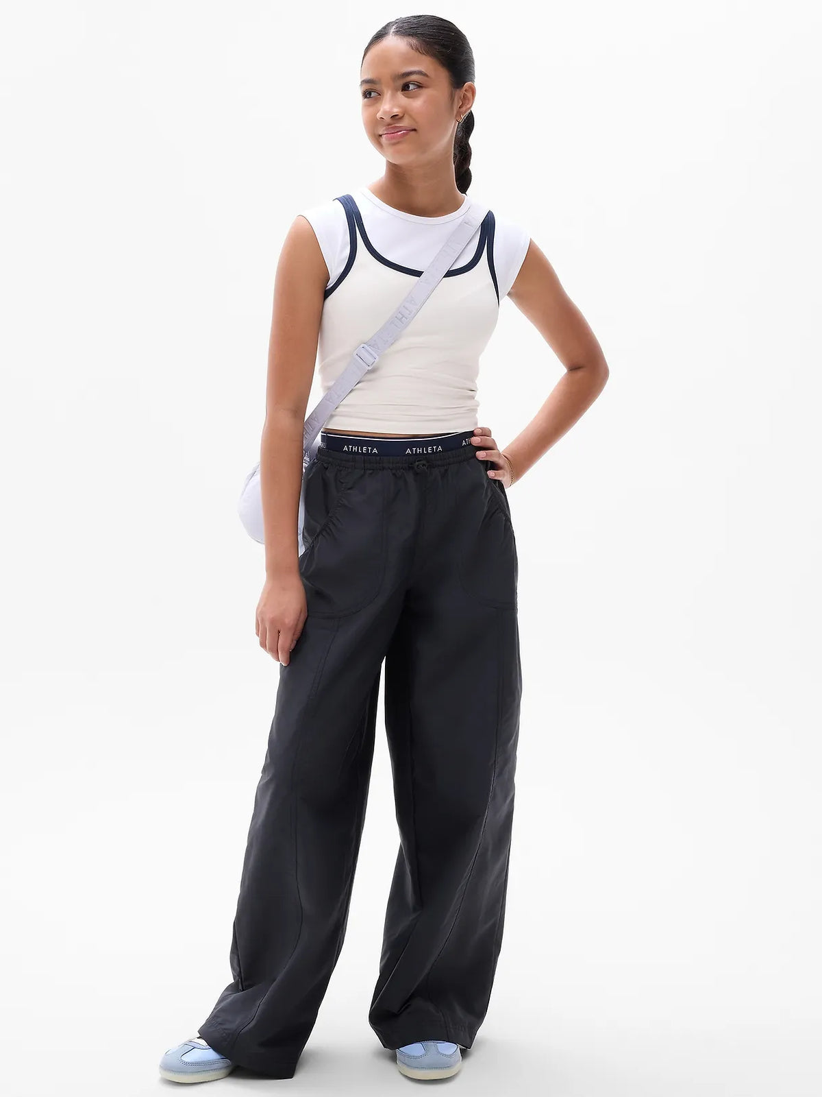 Athleta Girl Rise Above Rib Double Up Tee