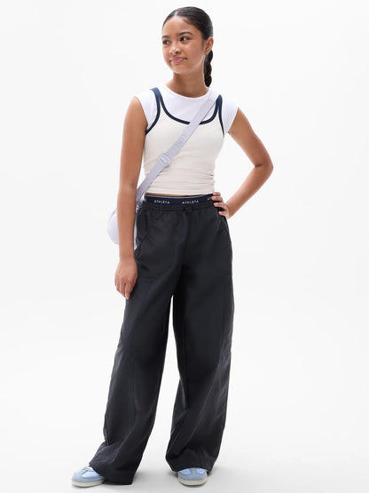 Athleta Girl Rise Above Rib Double Up Tee