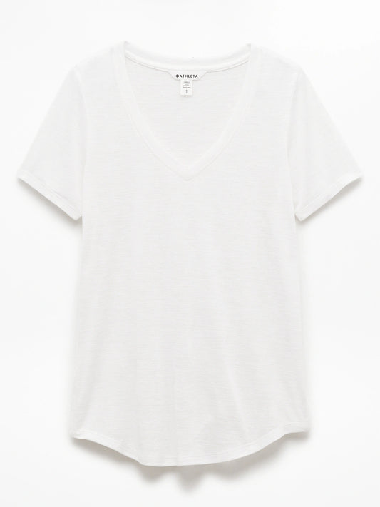 Breezy Scoop V-Neck Tee