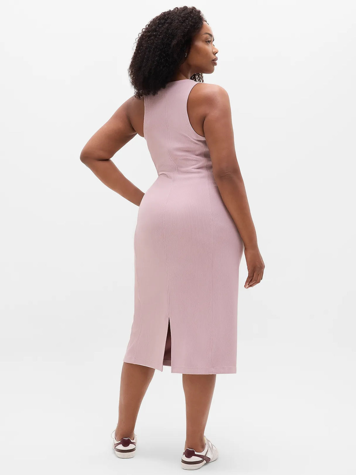 Seasoft Rib Midi Tank Dress