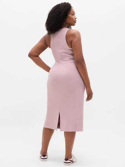 Seasoft Rib Midi Tank Dress