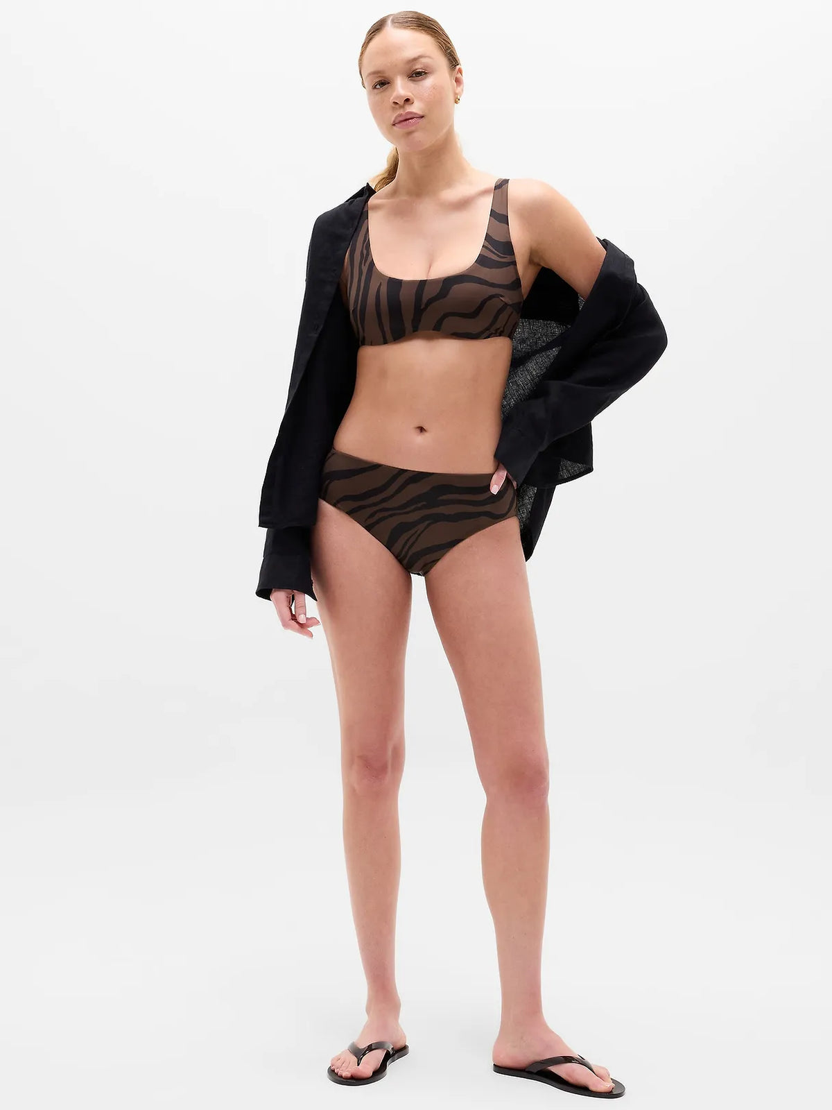 High Waist Cheeky Swim Bottom