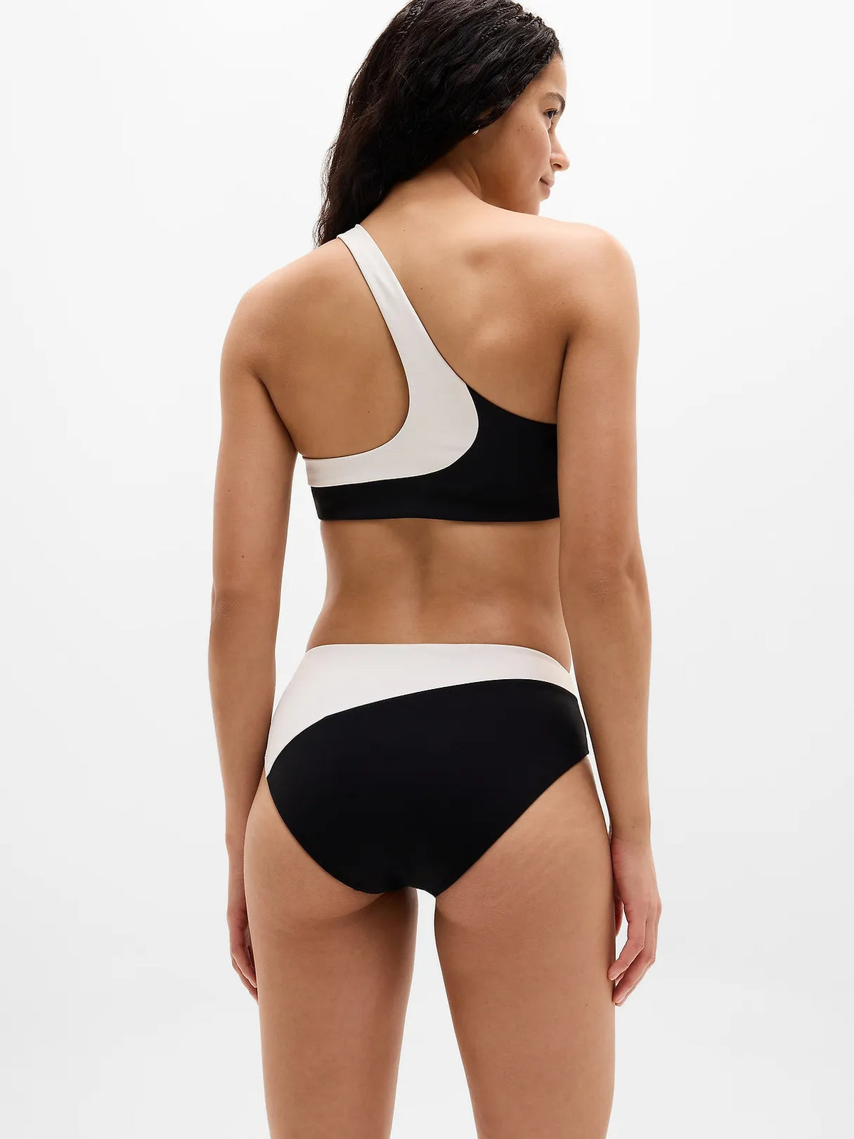 High Waist Cheeky Colorblock Swim Bottom
