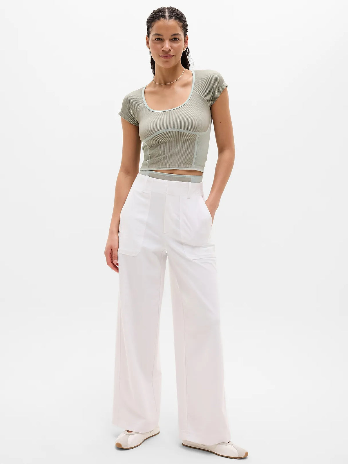 Recharge Seamless Open Back Tee