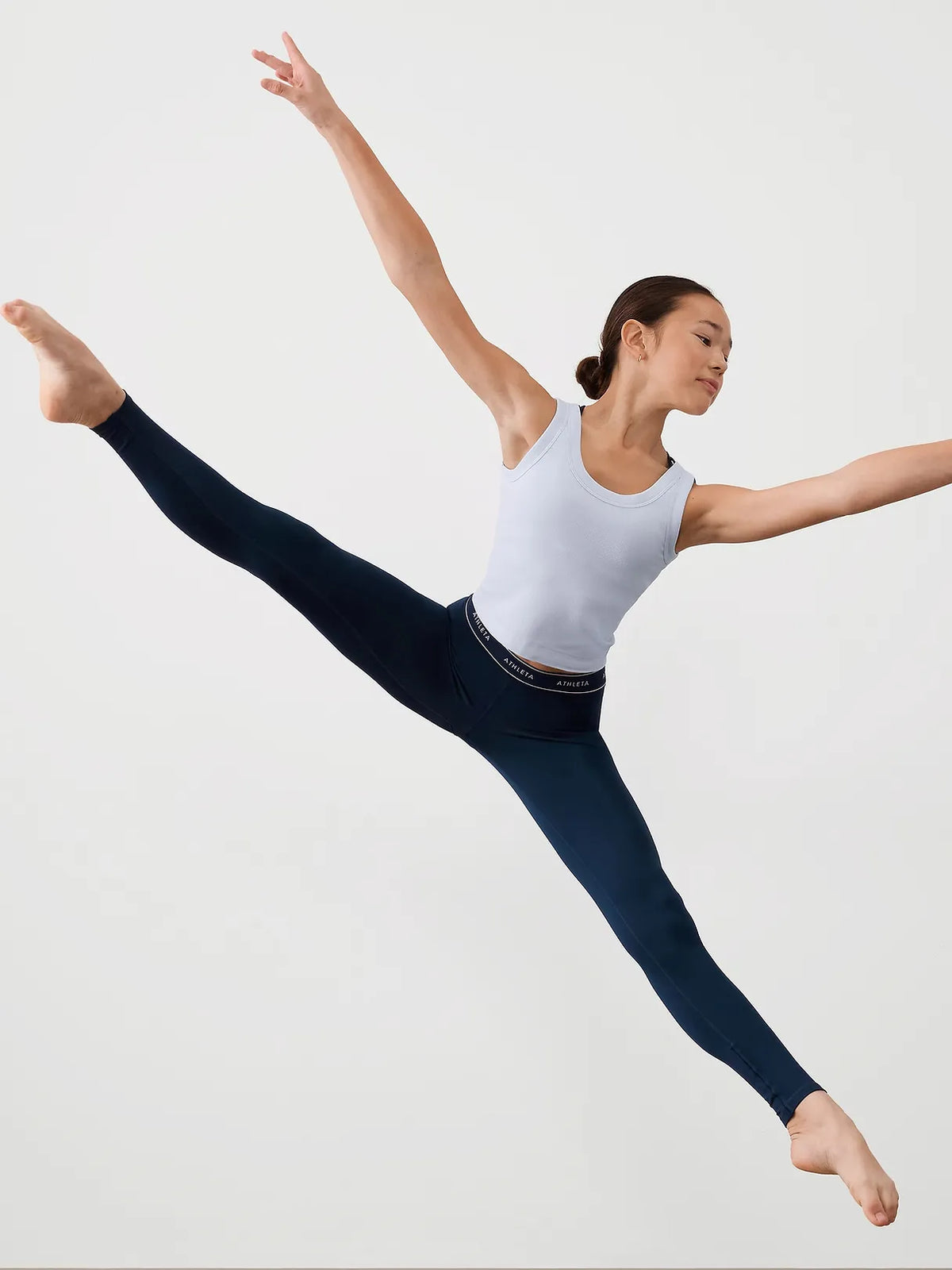 Athleta Girl High Rise Chit Chat Logo Legging