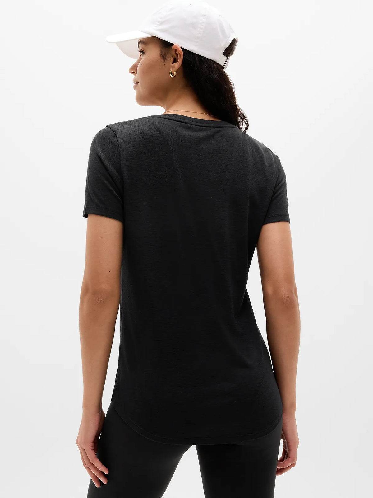 Breezy Scoop V-Neck Tee