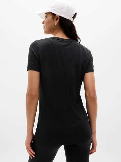 Breezy Scoop V-Neck Tee
