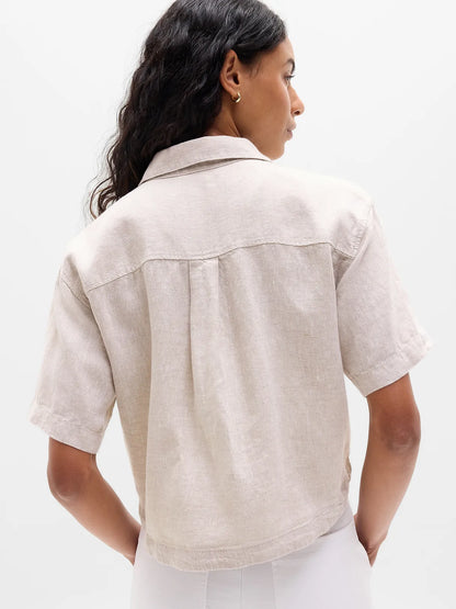 Retreat Linen Short Sleeve Shirt